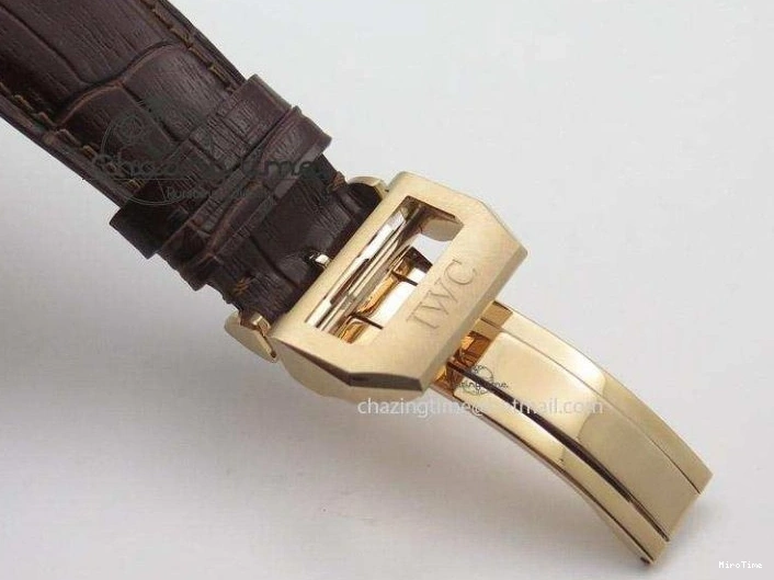 MIROTIME 0423 Portuguese Real PR IW500127 RG ZF 1:1 Best Edition Grey Red Dial On Brown Leather Strap A52010 V AllSeason 7331